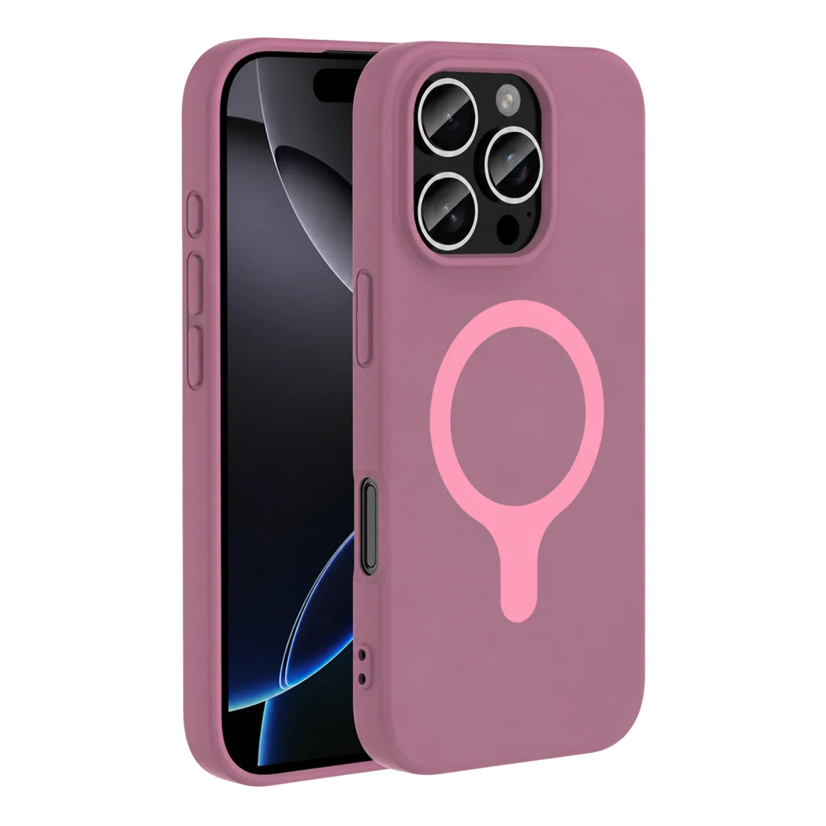 Joko Apple iPhone 16 Pro Max Z Silikon Magsafe Kapak - Mor