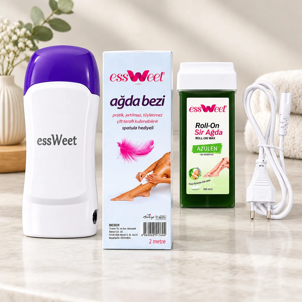 Isıtıcılı Roll-On Ağda Seti 100 ml + 2 m Ağda Bezi
