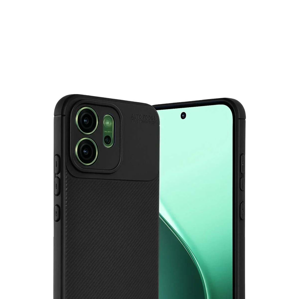 Oppo Reno 14 Auto Focus Karbon Kapak - Siyah görsel 3