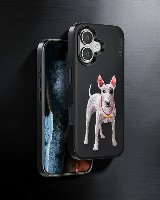 Venco Apple İphone 16 Perma Desenli Kapak - Siyah