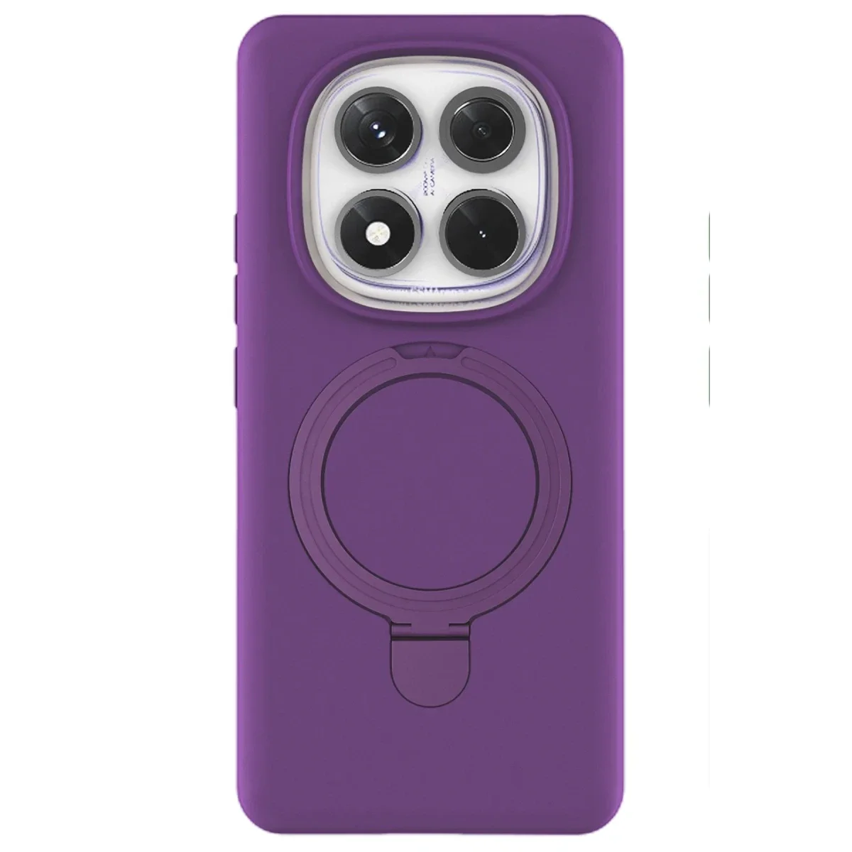 Xiaomi Redmi Note 14 Pro 4G Regal Magsafe Standlı Kapak - Derin Mor görsel 3