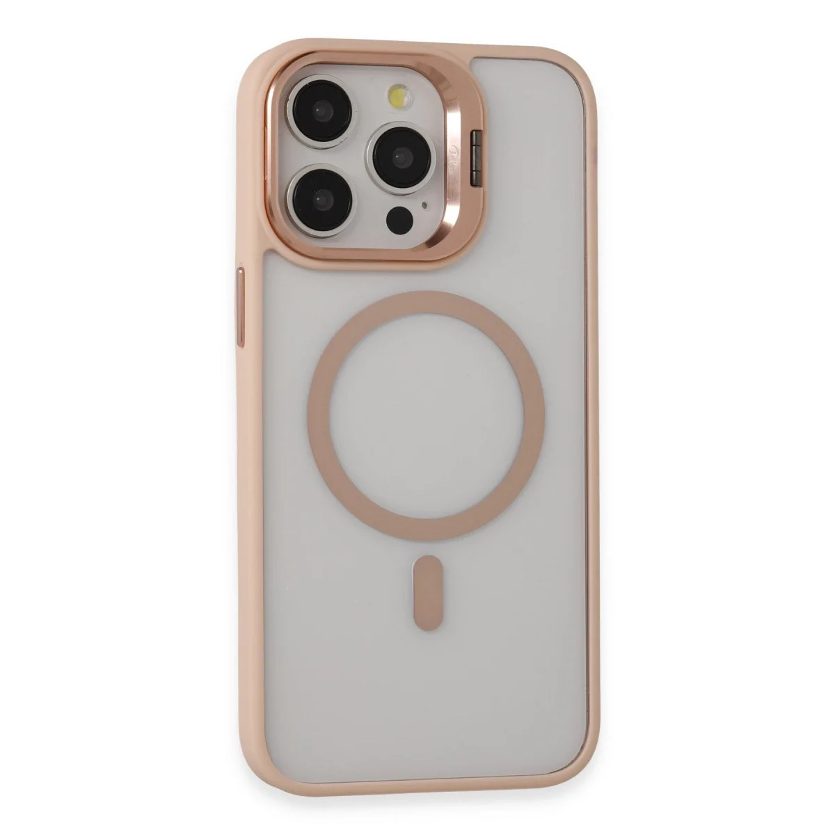 Joko Apple İphone 15 Pro Max Kılıf Roblox Lens Magsafe Standlı Kapak - Pudra