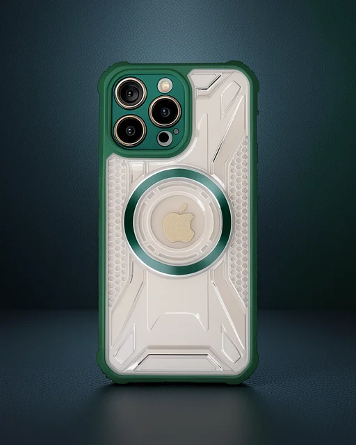 Apple İphone 13 Pro Max Kılıf Prag Magneticsafe Kapak - Koyu Yeşil