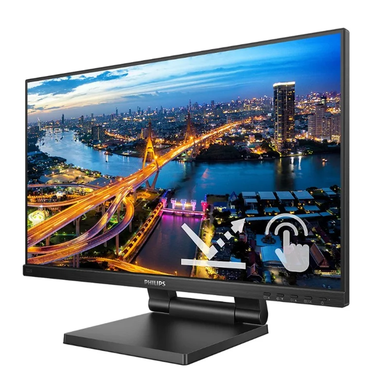 21.5 222B1TC/00 Ips 4MS 75MHZ 1XVGA 1XHDMI 1XDP 1XUSB 3.2 Fhd 1920X1080 Hoparlör Dokunmatik Ekran Vesa Siyah görsel 3