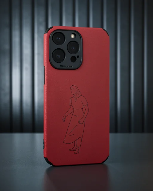 Apple İphone 15 Pro Kılıf Loop Deri Silikon - Kırmızı