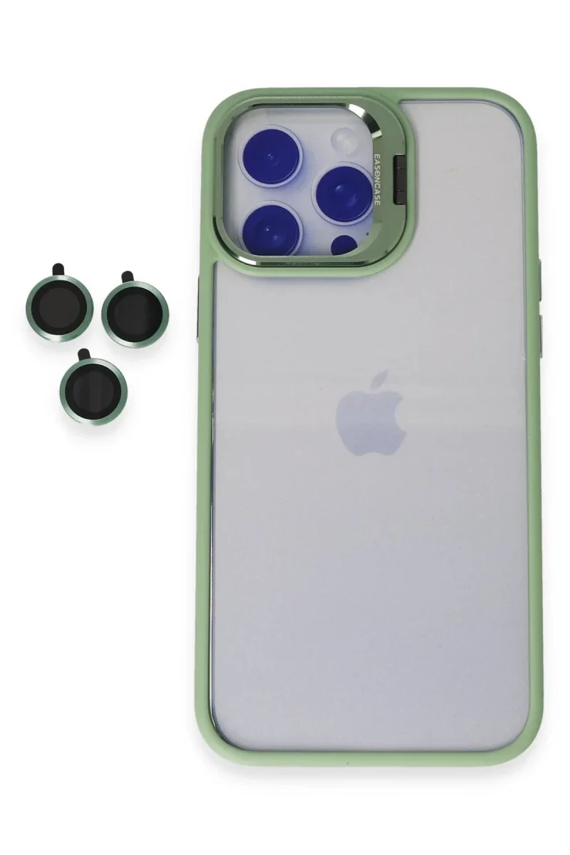 Joko Apple iPhone 14 Pro Max Kılıf Roblox Lens Standlı Kapak - Yeşil