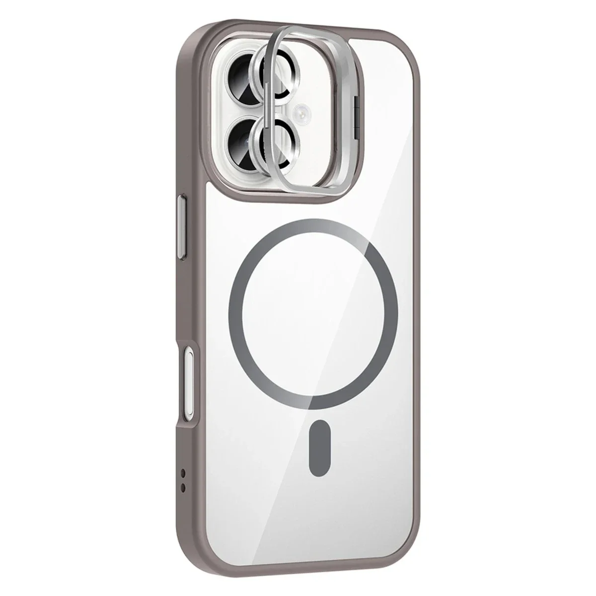 Joko Apple iPhone 16 Plus Remim Lensli Magsafe Standlı Kapak - Titan Gri