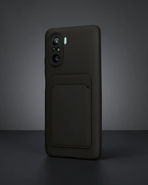 Xiaomi Mi 11i Kılıf Kelvin Kartvizitli Silikon - Siyah