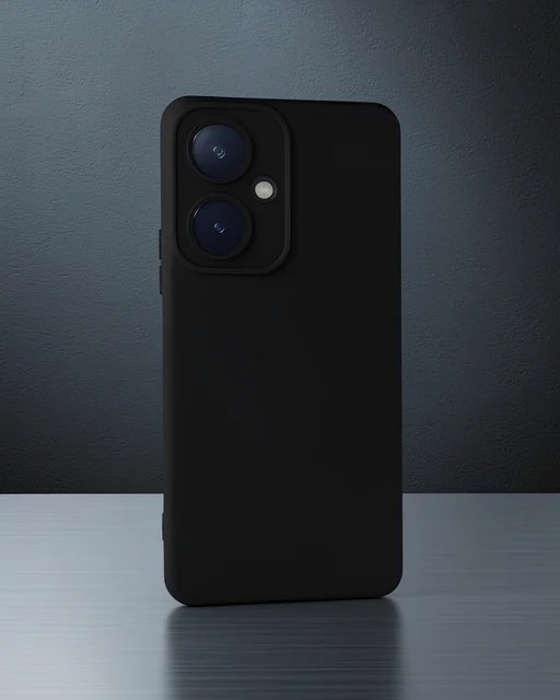 Vivo Y27 Kılıf Nano İçi Kadife Silikon - Siyah