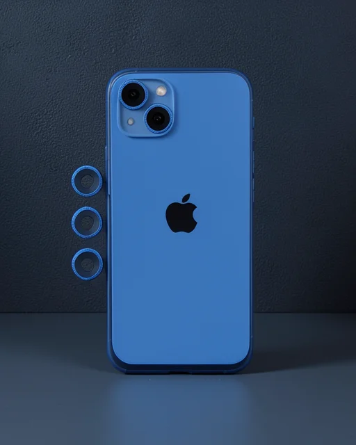 Apple İphone 14 Shine Kamera Lens - Mavi