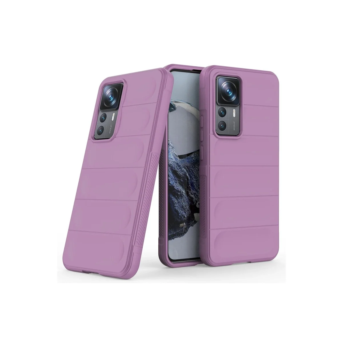 Xiao 12t Pro Kılıf Optimum Silikon - Mor görsel 2