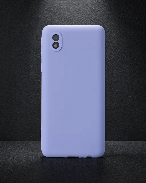 Samsung Galaxy A01 Core Kılıf First Silikon - Lila