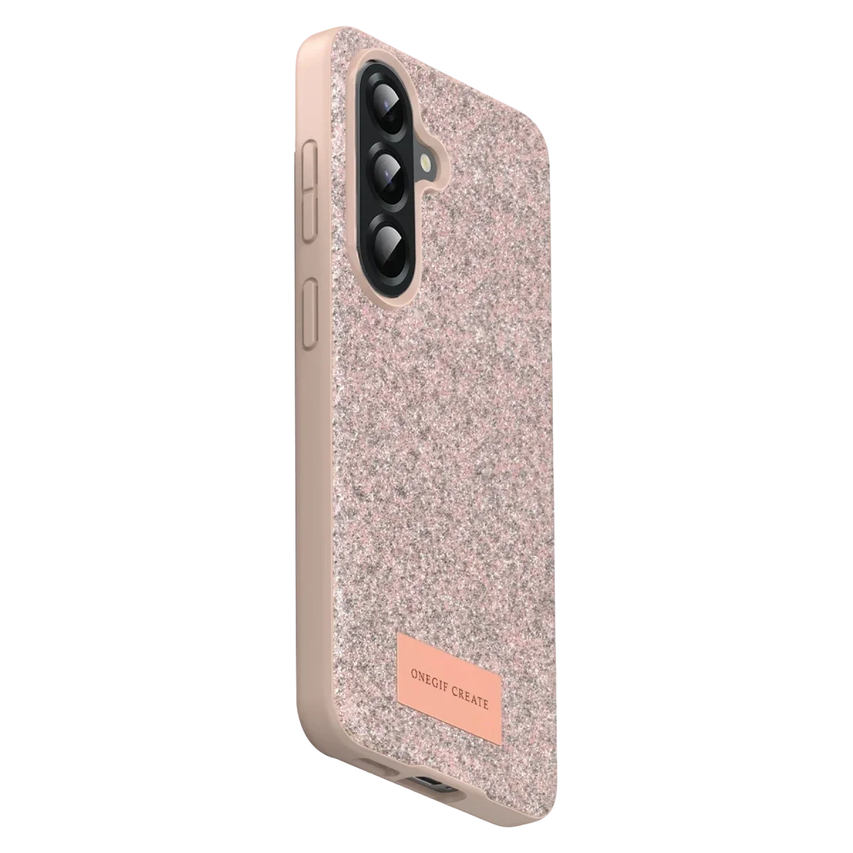 Onegif Samsung Galaxy A17 5G Bright Simli Kapak - Pembe görsel 3