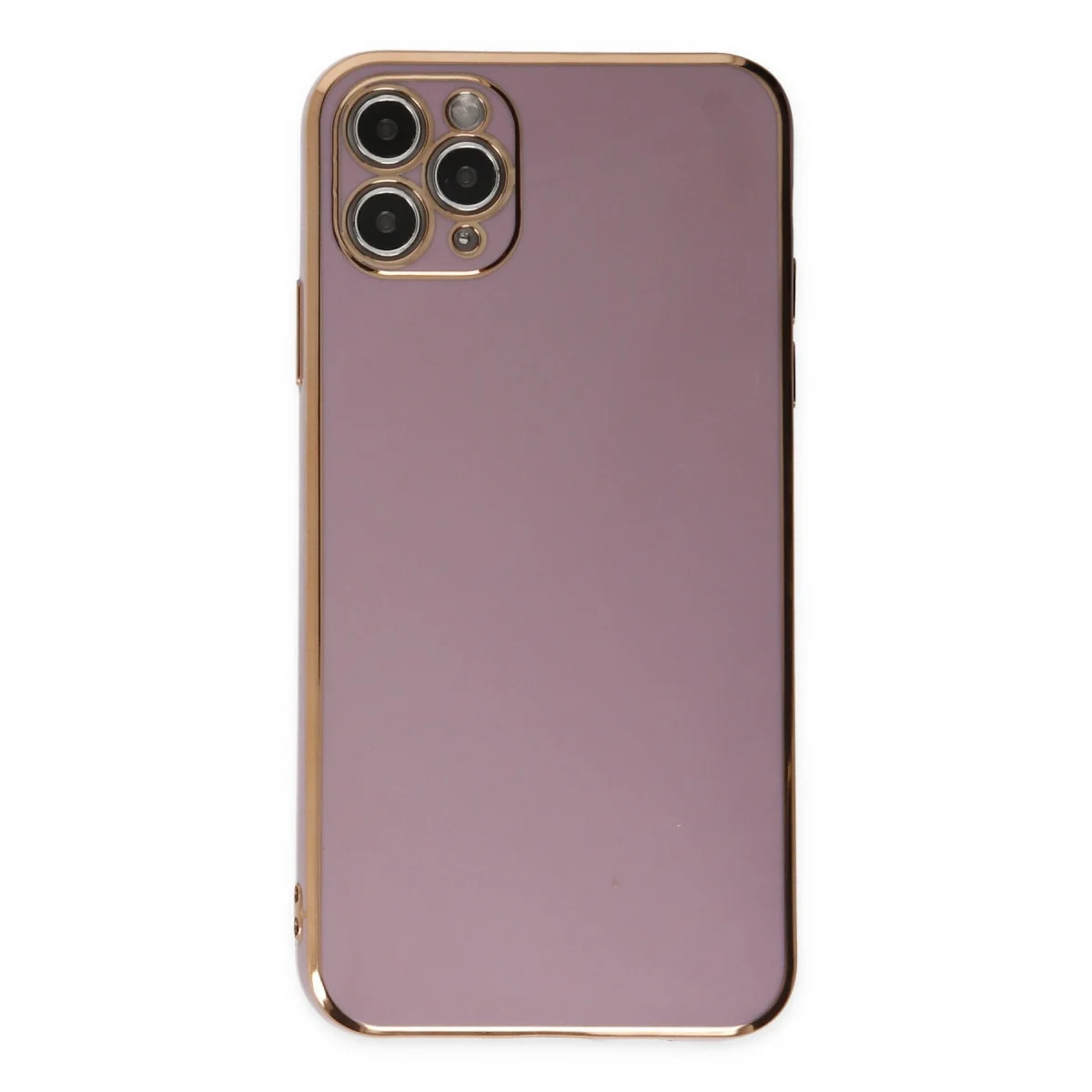 Apple İphone 11 Pro Max Kılıf Volet Silikon - Mor görsel 2