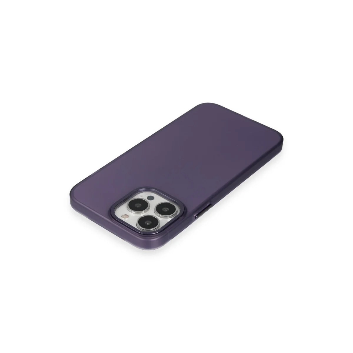 Apple İphone 15 Pro Kılıf Modos Metal Kapak - Derin Mor görsel 4