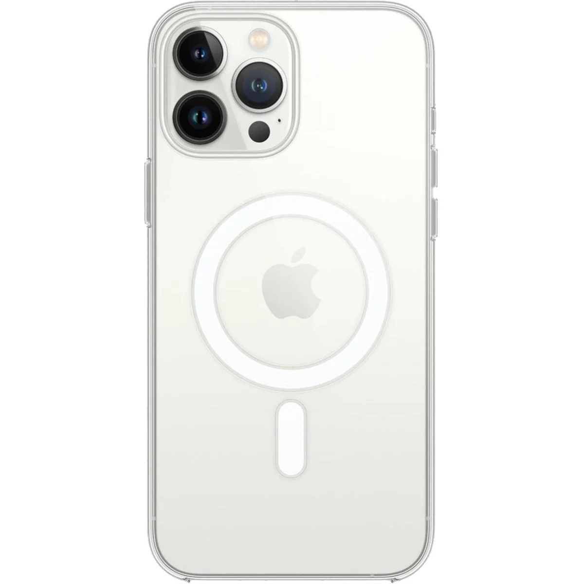 Apple İphone 15 Pro Max Kılıf Magneticsafe Şeffaf Silikon - Şeffaf