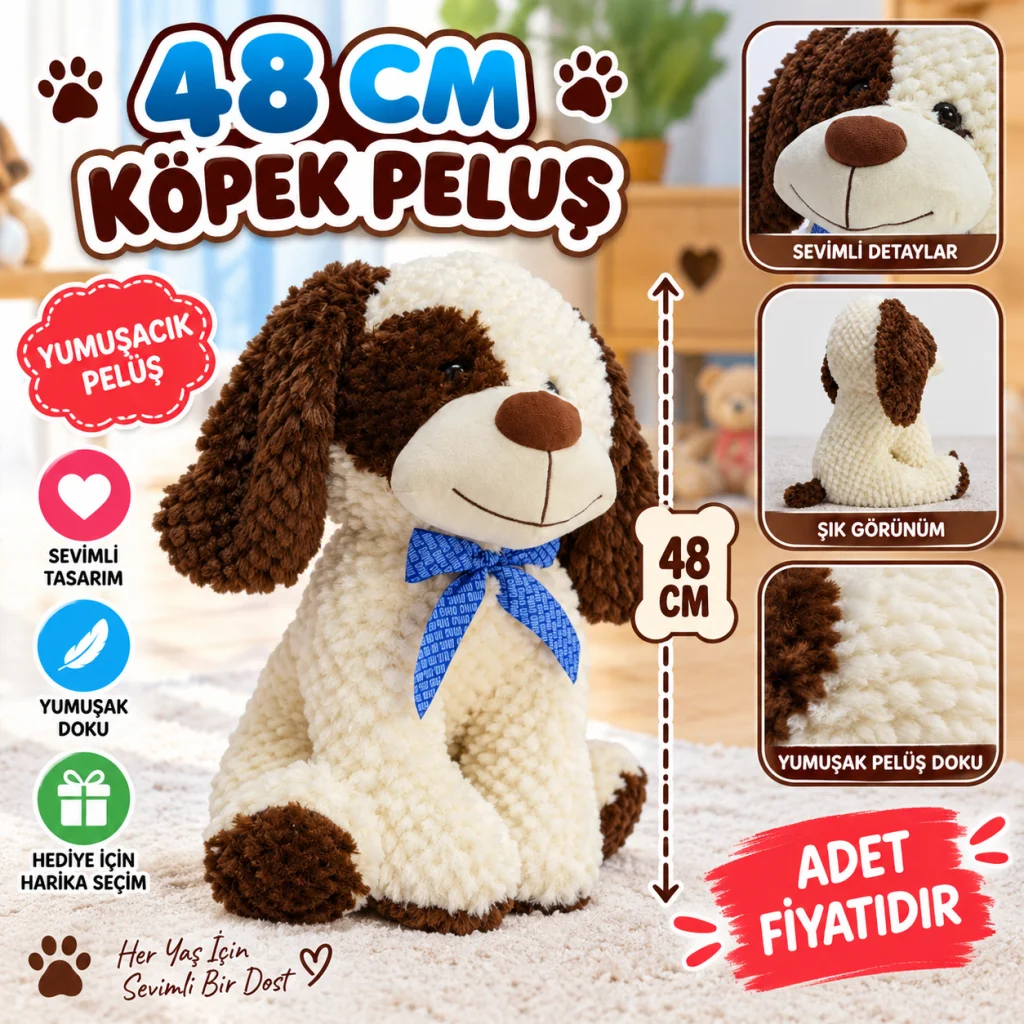 48 Cm Köpek Peluş görsel 4
