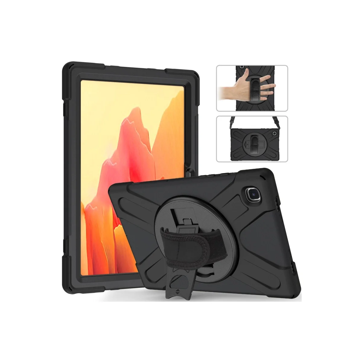 Huawei Matepad T10 9.7 Kılıf Amazing Tablet Kapak - Siyah görsel 2