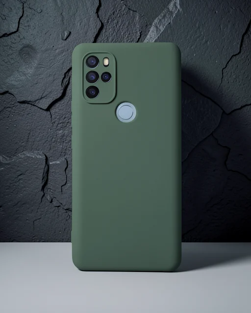 General Mobile Gm 21 Pro Kılıf Nano İçi Kadife Silikon - Koyu Yeşil