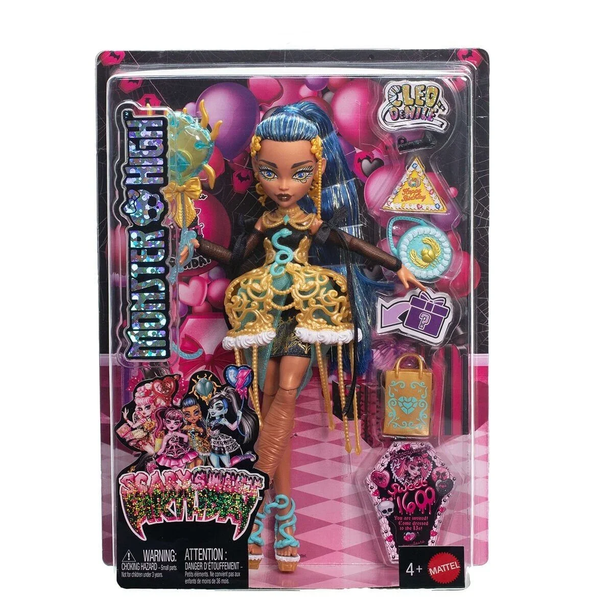 JBG76 Monster High Scary Sweet Birthday Cleo görsel 5
