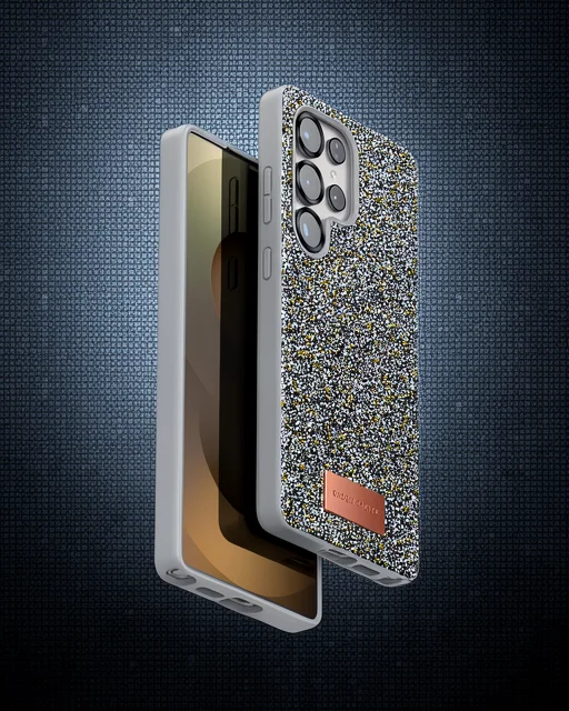 Onegif Samsung Galaxy S25 Ultra Bright Simli Kapak - Gümüş