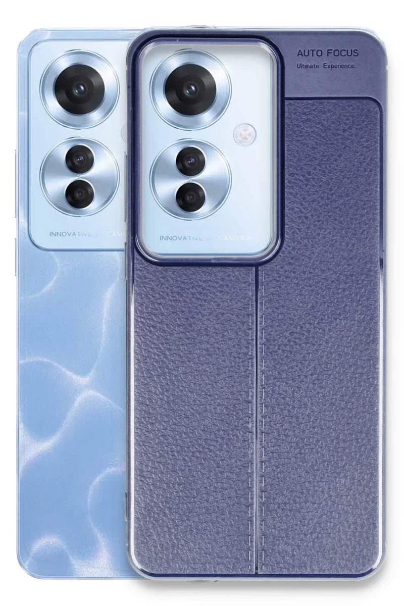 Oppo Reno 11F Kılıf Auto Focus Kapak - Lacivert görsel 2