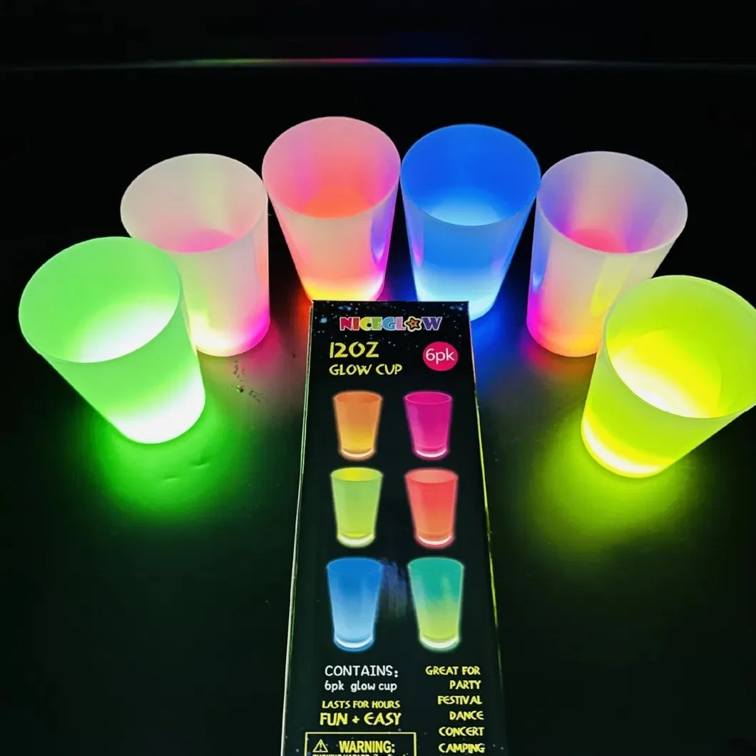 Glow Partisi Bardakları 6 Renk 6 Adet 1.5 oz 4.5 x 6.5 cm görsel 3