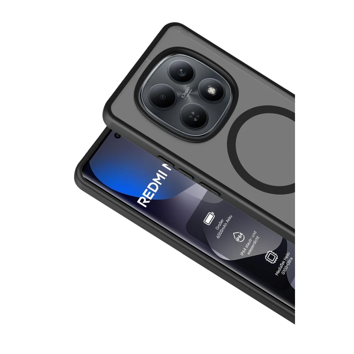 Joko Xiao Red Note 15 Pro 5g Jota Magsafe Kapak - Siyah görsel 2