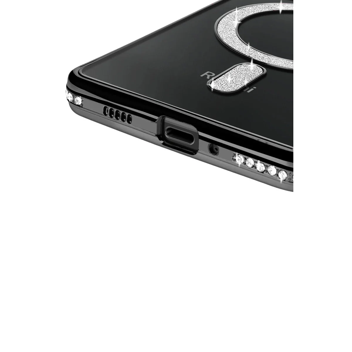 Xiao Red 14c Joke Simli Magneticsafe Kılıf - Siyah görsel 3
