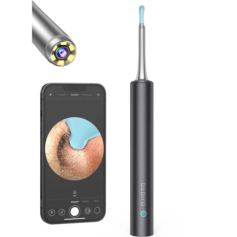 T5 3MP Kamera 3.5MM Lens Şarjlı Wıfı Görüntülü Kulak Temizleyici Siyah Renk