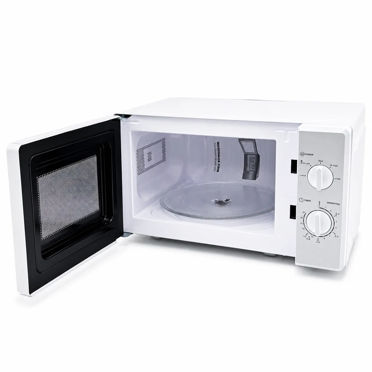 20L 700W Mikrodalga Fırın - 5 Güç Kademesi, Buz Çözme, Beyaz görsel 4