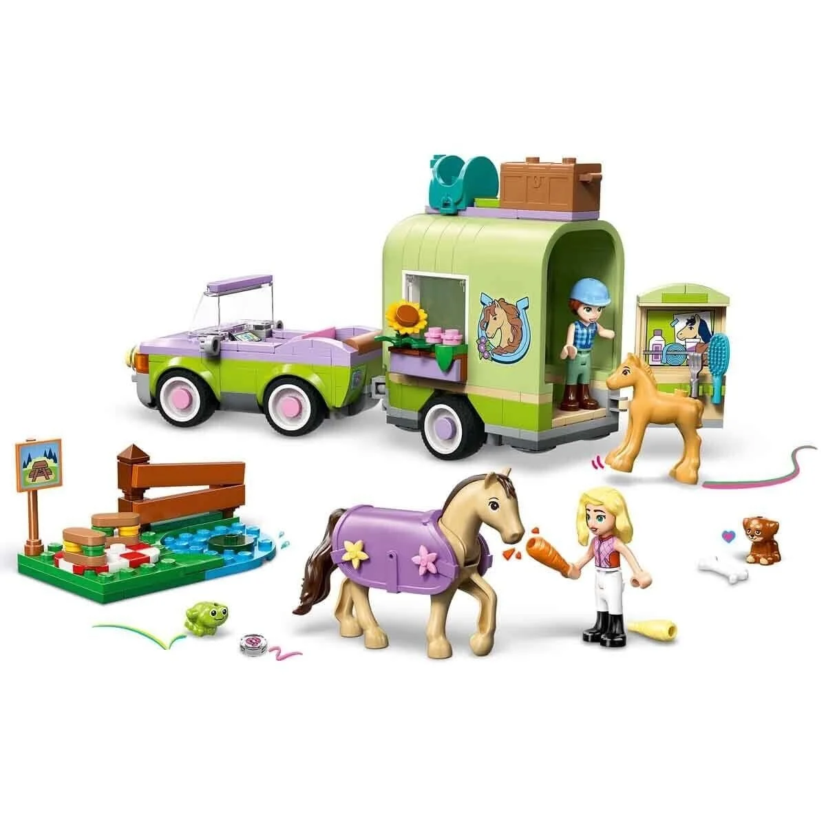 42695 Lego Friends At ve Tay Römorku 279 parça +7 yaş görsel 5