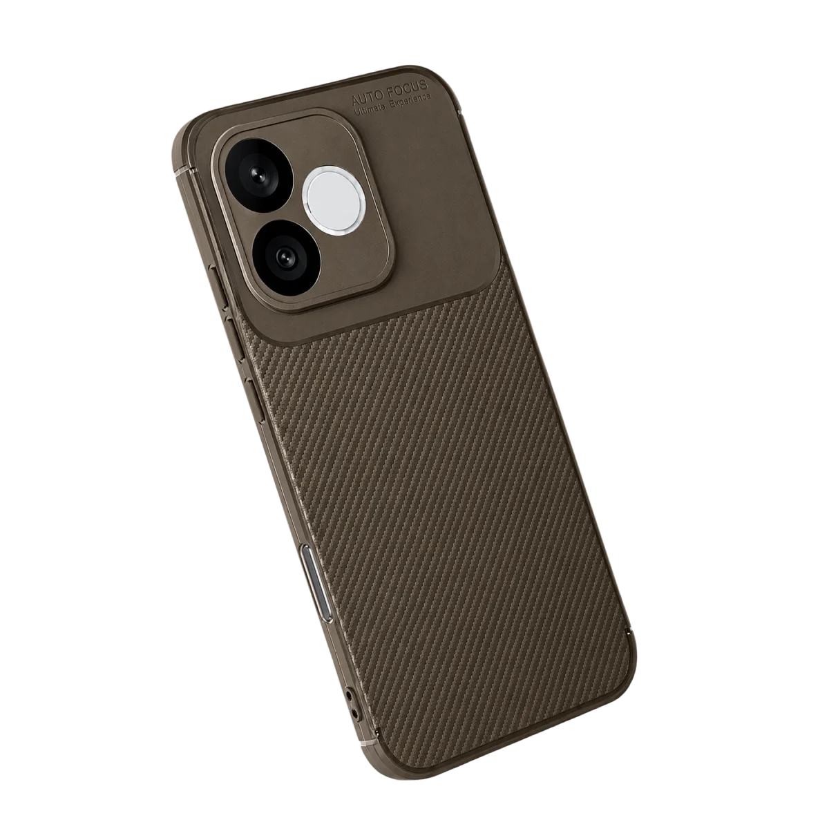Huawei Honor 600 Lite Auto Focus Karbon Kapak - Kahverengi görsel 2
