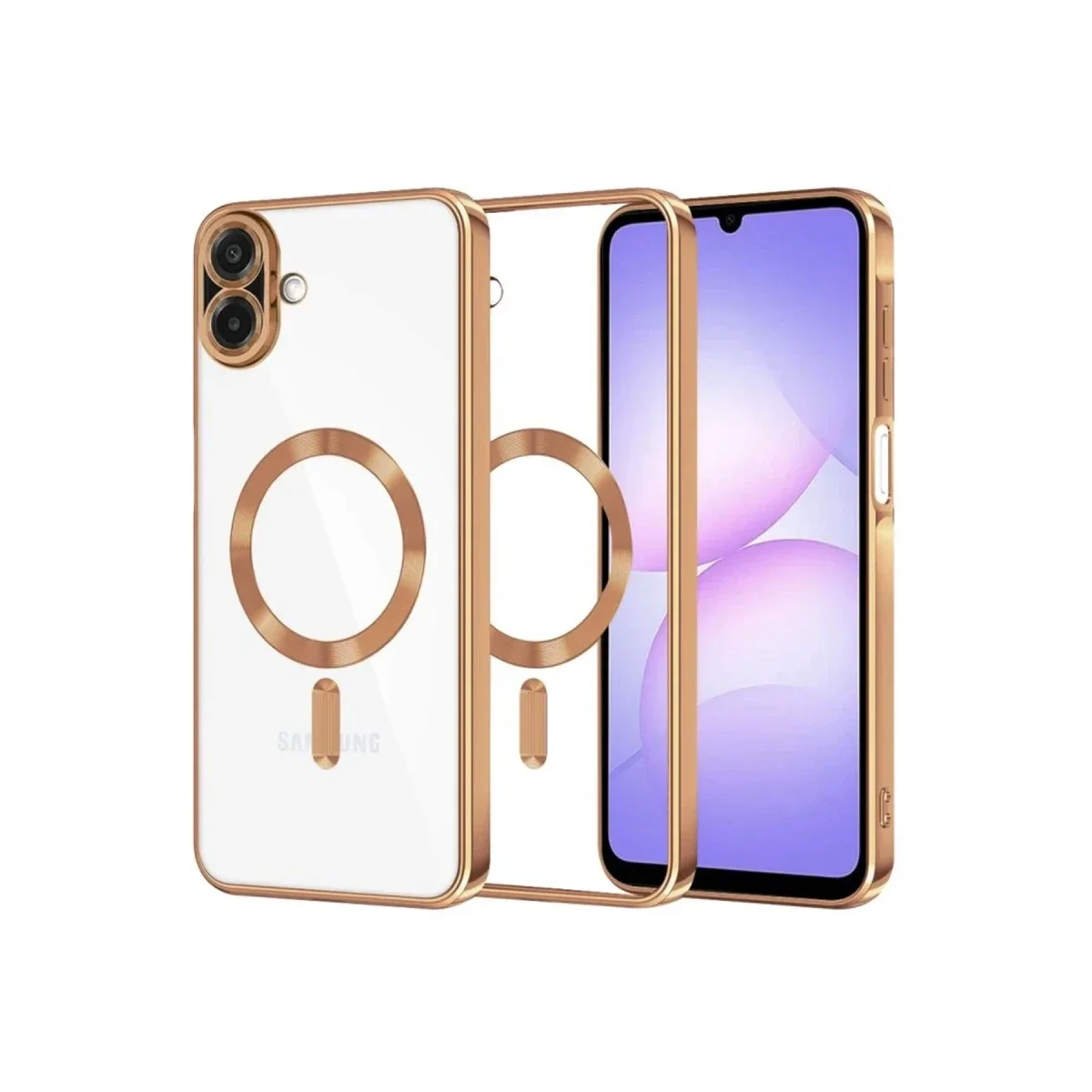 Samsung Galaxy A07 4G Kross Magneticsafe Kapak - Çöl Titanyum