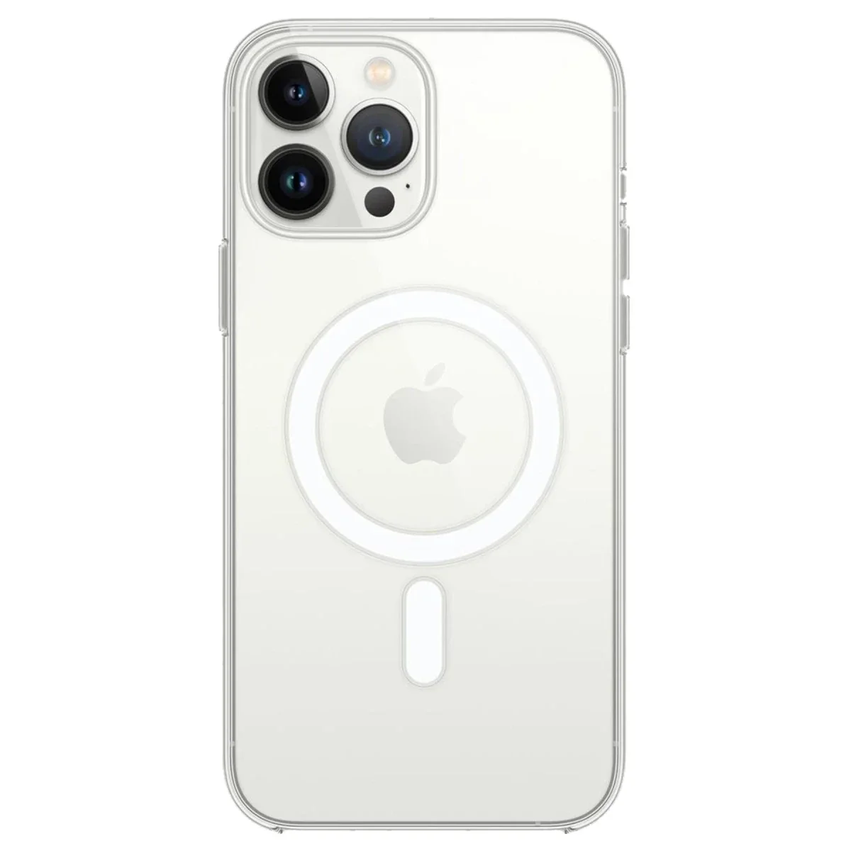Apple iPhone 14 Pro Kılıf Magneticsafe Şeffaf Silikon - Şeffaf