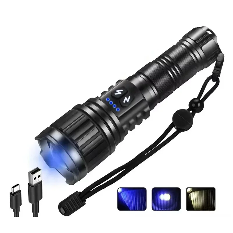 BD-14 10W TG LED Alüminyum Alaşımlı Zoomlu Type-C Şarjlı El Feneri görsel 3