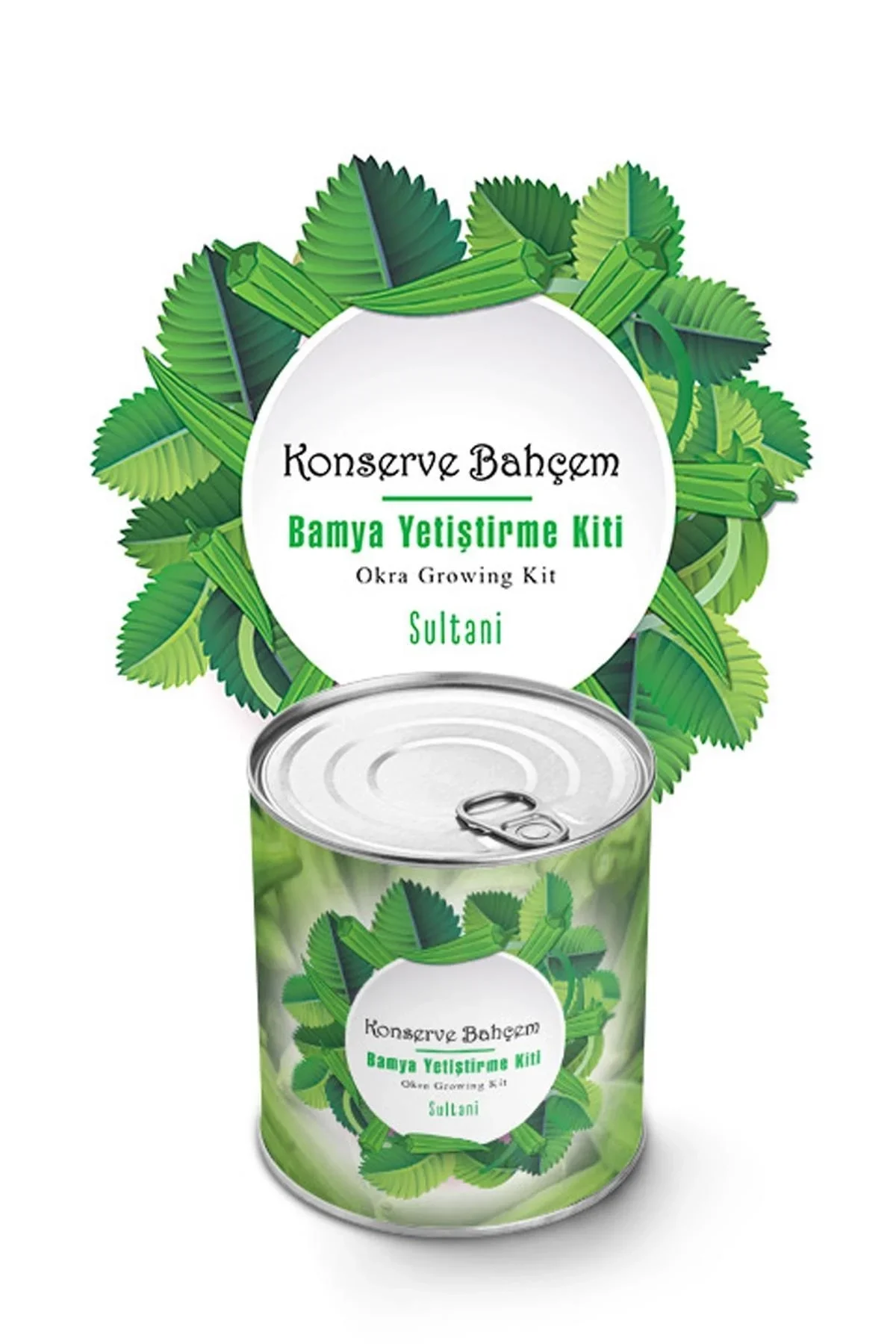 Konserve Bahçem Evde Konservede Sultani Bamya Yetiştirme Kiti görsel 2