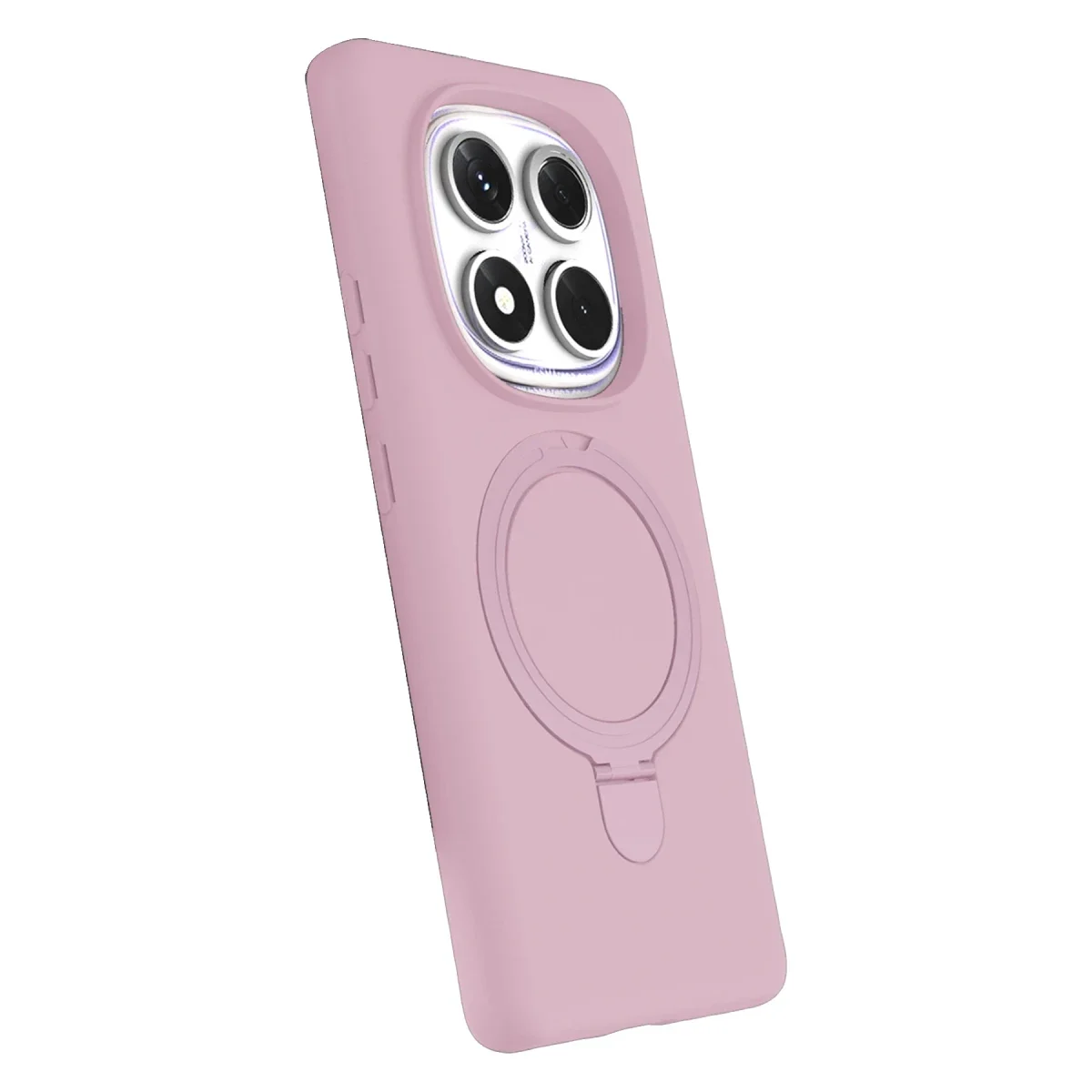 Xiaomi Redmi Note 14 Pro 5G Regal Magsafe Standlı Kapak - Açık Pembe görsel 3