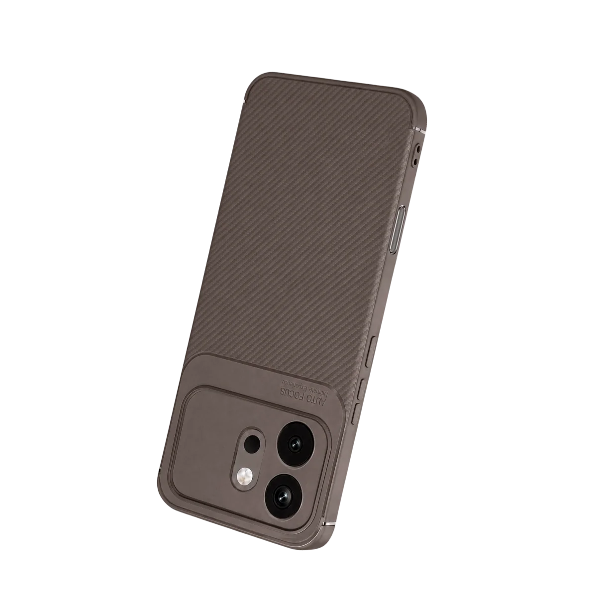 Huawei Honor 600 Auto Focus Karbon Kapak - Gri görsel 3