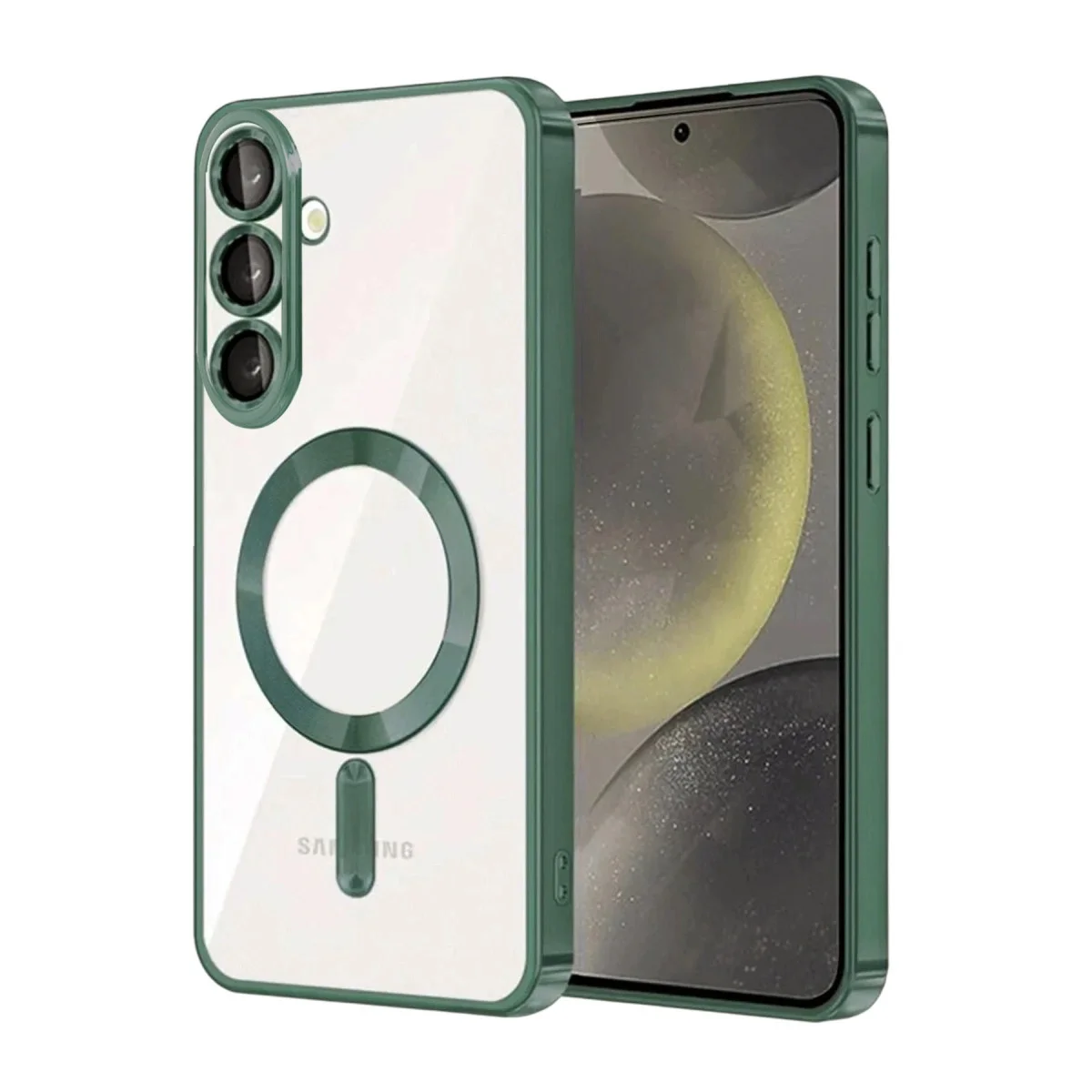 Samsung Galaxy A37 5g Kross Magneticsafe Kapak - Koyu Yeşil