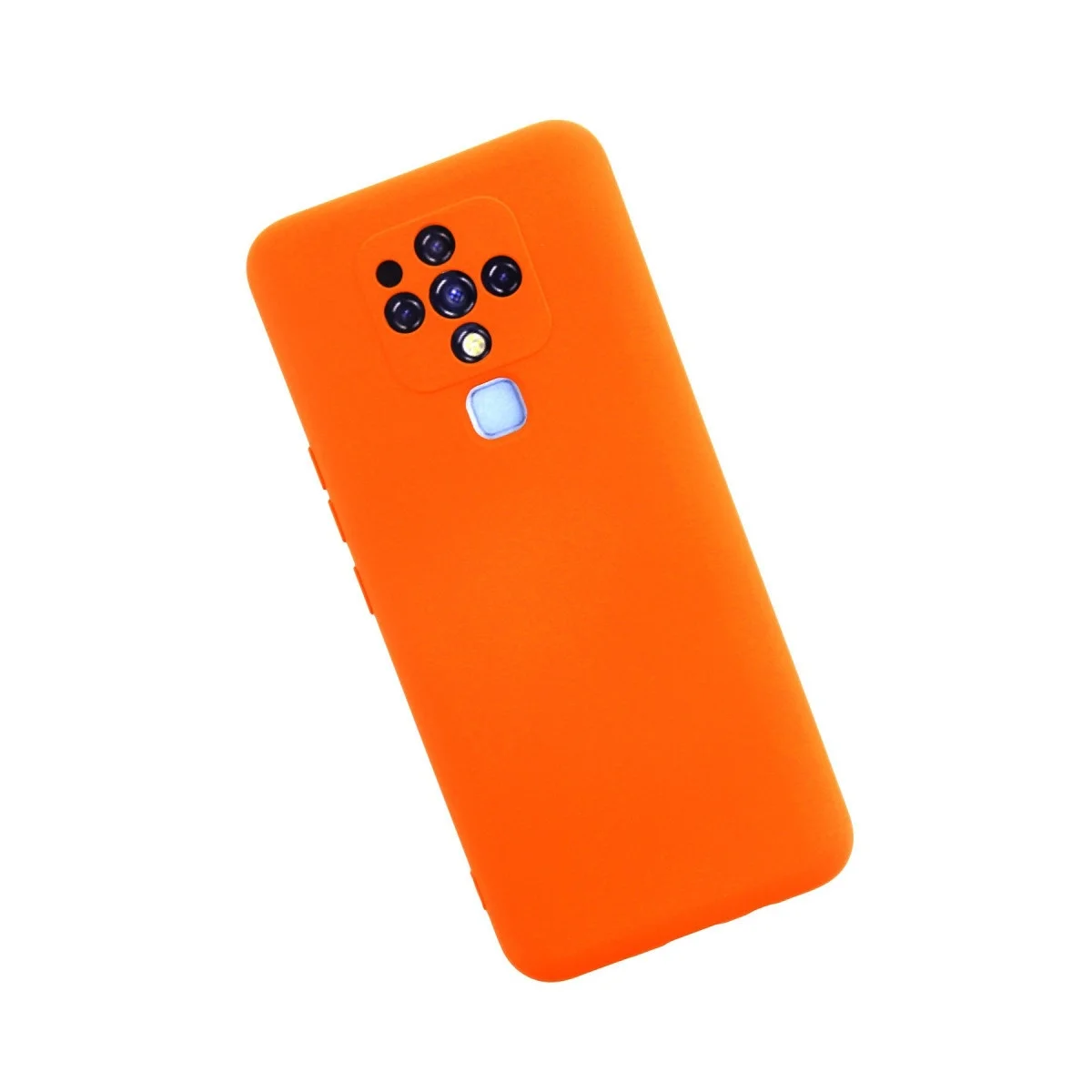 Tecno Camon 16 Kılıf Nano İçi Kadife Silikon - Turuncu görsel 2