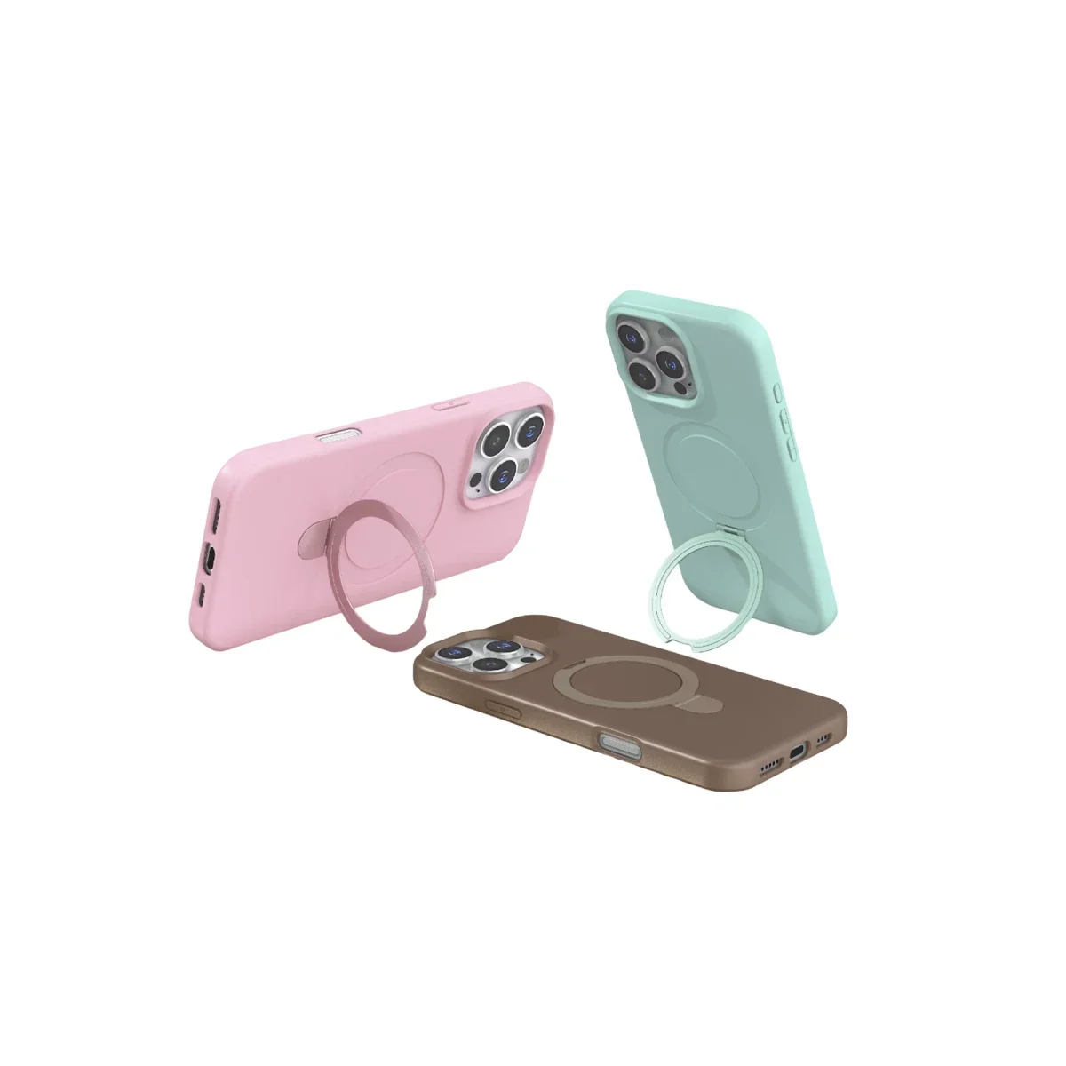 Apple iPhone 16 Pro Regal Magsafe Standlı Kapak - Titan Gri görsel 5