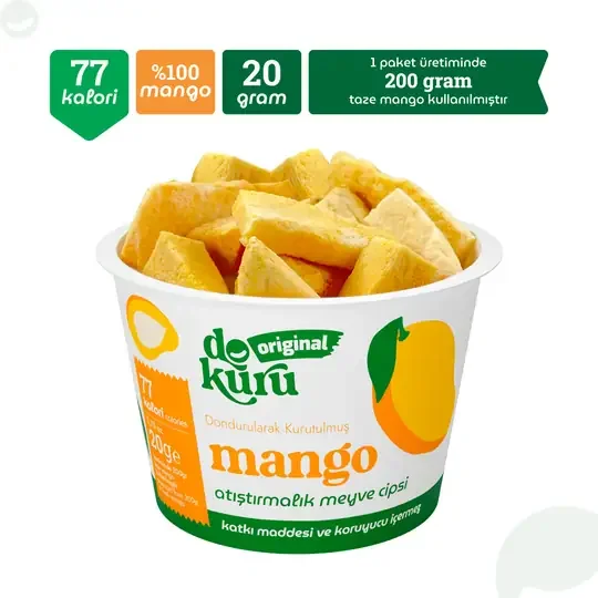 Original Mango Atıştırmalık Meyve Cipsi 20gr görsel 4