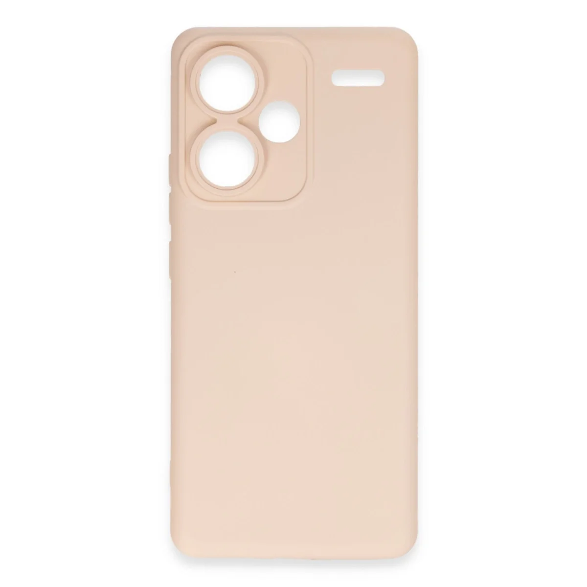 Xiaomi Redmi Note 13 Pro Plus Kılıf Nano İçi Kadife Silikon - Pudra görsel 2