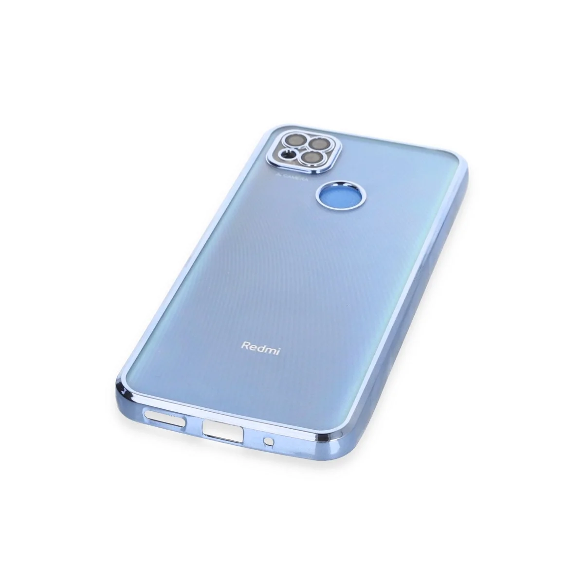 Xiaomi Redmi 9c Kılıf Razer Lensli Silikon - Açık Mavi görsel 4