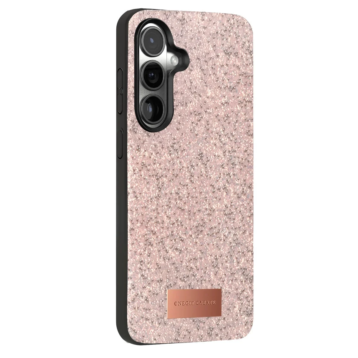 Onegif Samsung Galaxy S25 Plus Bright Simli Kapak - Pembe görsel 3