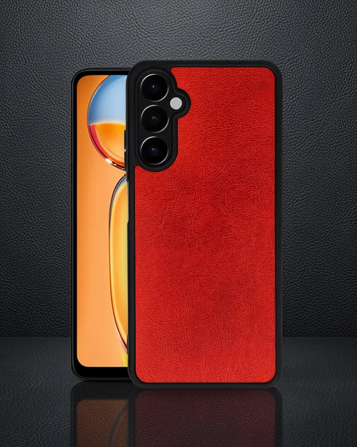 Samsung Galaxy A55 5g Kılıf Aras Deri Kapak - Kırmızı