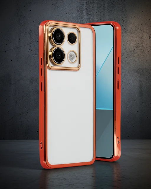 Xiaomi Redmi Note 13 Pro 4g Kılıf Razer Lensli Silikon - Gold