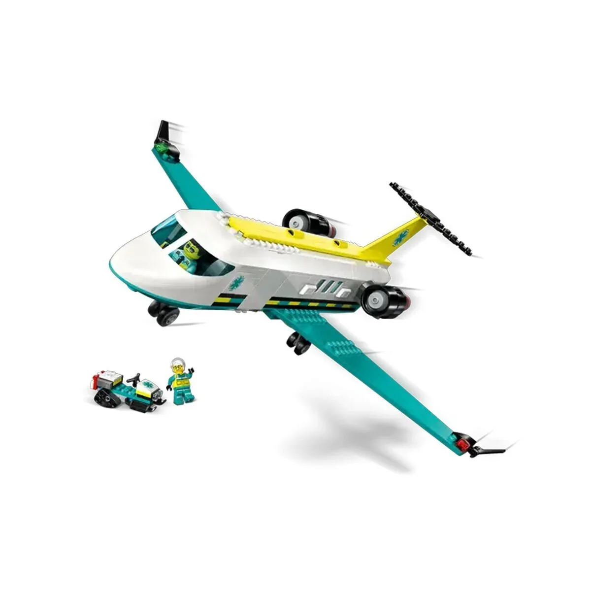 60465 Lego City Helikopter Ambulans Uçağı 403 parça +6 yaş görsel 2