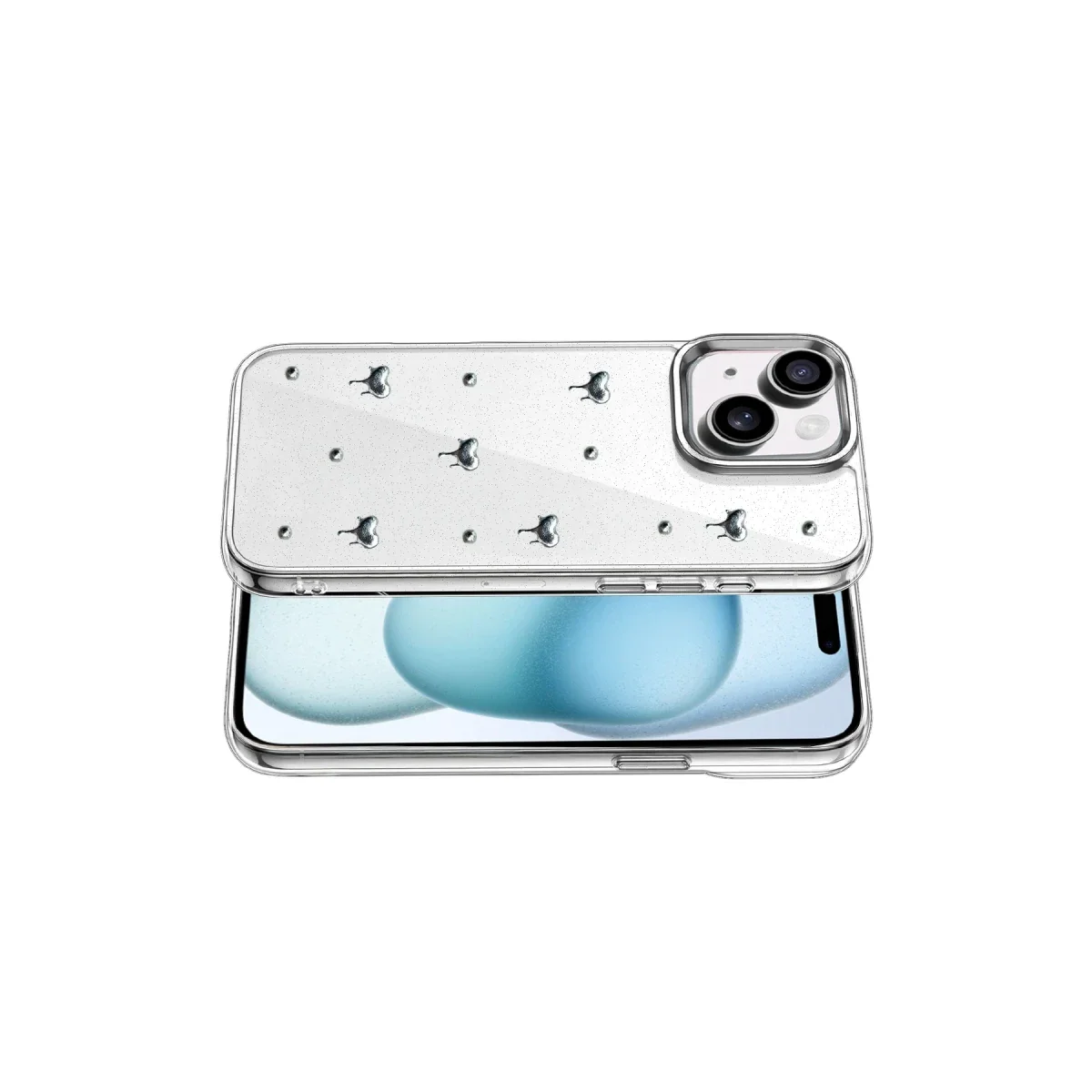 Apple iPhone 15 Fiyonk Desenli Kapak - Desen 1 görsel 3